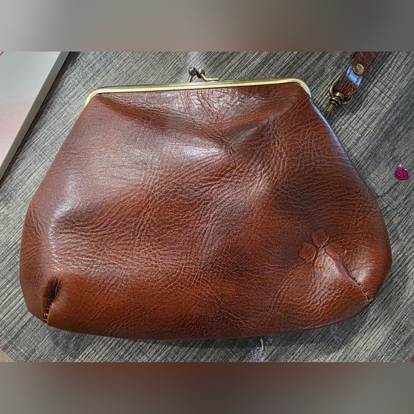 Patricia Nash Brown Embossed Leather Clutch - New - Picture 3 of 6